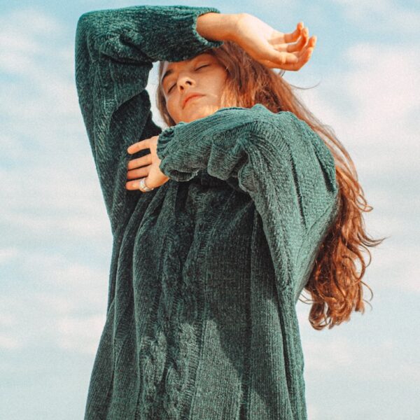 John Smedley Mock-Neck — Bottle Green
