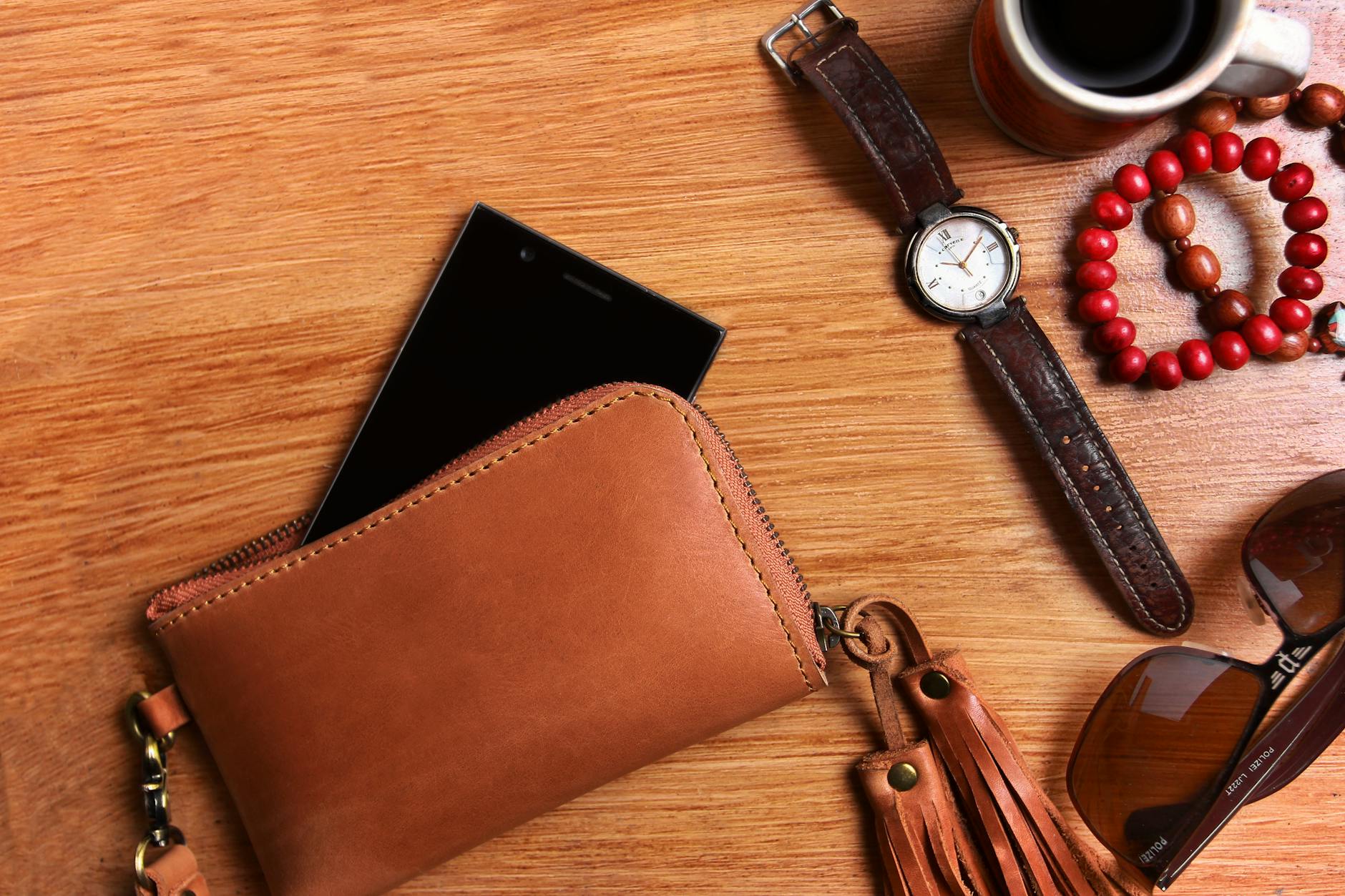 Accessories flat lay