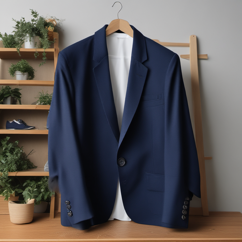 Boglioli Wool Blazer in navy Cerruti wool