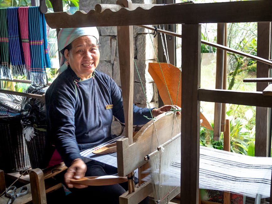 At the loom in Karditsa