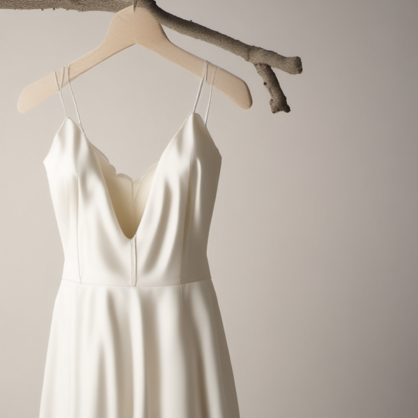 Persephone Slip Dress in washed ivory silk